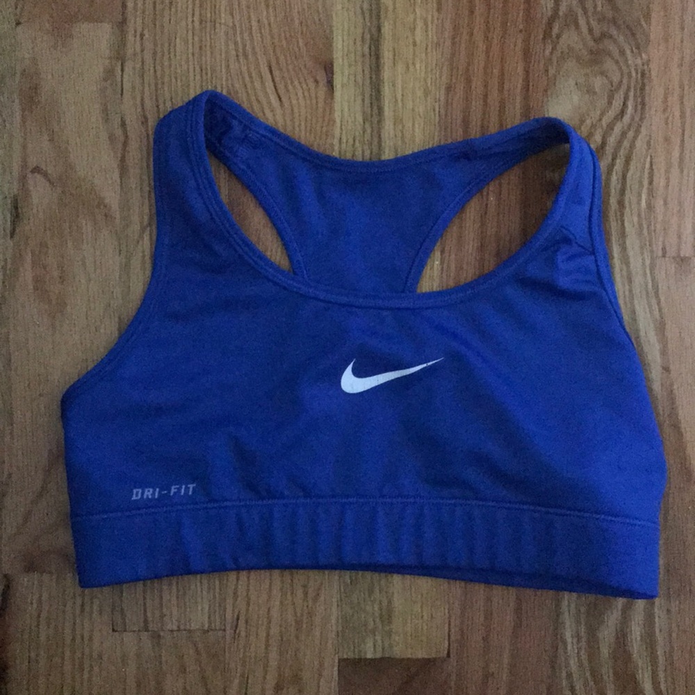 Blue Nike Sports Bra